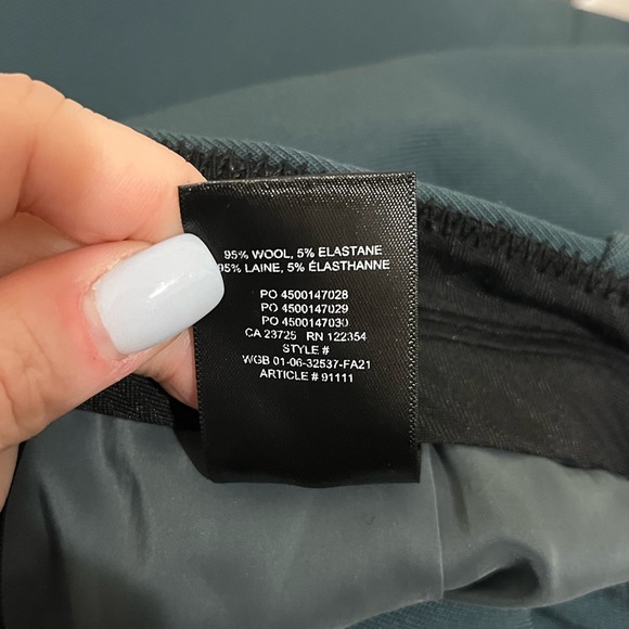 Babaton Aritzia Vogue Wool Trouser Pleated Pant Size 10 - Picture 8 of 8